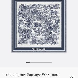 Christian Dior Toile de Jouy Sauvage Square Scarf